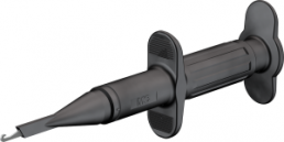 Clamp test probe, black, max. 0.9 mm, L 122 mm, CAT III, socket 4 mm, 66.9116-21
