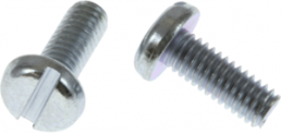 Flat head screw, slotted, M3, 25 mm, steel, galvanized, DIN 85