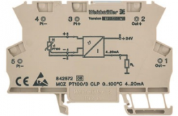 Weidmüller temperature transducer, 8425720000, MCZ PT100/3 CLP 0...100C