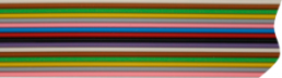Flat ribbon cable, 14 pole, pitch 1.27 mm, 0.14 mm², AWG 26, PVC