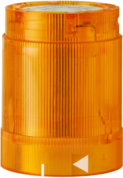 LED flashing light element, Ø 52 mm, yellow, 24 V AC/DC, IP54
