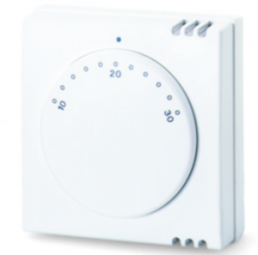 Room temperature controller, 230 VAC, 10 to 30 °C, white, 595910151102