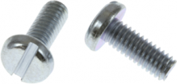 Flat head screw, slotted, M2.5, 12 mm, stainless steel, DIN 85/ISO 1580
