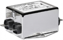 AC filter, 50 to 60 Hz, 10 A, 250 VAC, 1 mH, faston plug 6.3 mm, 5500.2046
