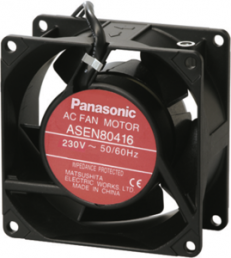 AC axial fan, 230 V, 80 x 80 x 38 mm, 45 m³/h, 33 dB, ball bearing, Panasonic, ASEP80416