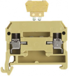 Isolating and measuring isolating terminal block, screw connection, 0.5-4.0 mm², 10 A, 6 kV, beige/yellow, 0299960000