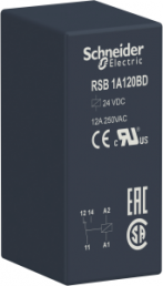 Interface relay 1 Form C (NO/NC), 1440 Ω, 12 A, 24 V (DC), RSB1A120BD