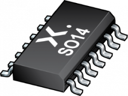 Interface IC AND gate 4-element 2-IN CMOS, HEF4081BT, SOIC-14