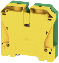 Protective conductor terminal, screw connection, 16-120 mm², 2 pole, 8 kV, yellow/green, 1846030000