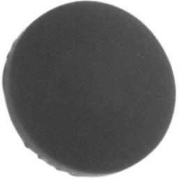 Cap, round, Ø 9.5 mm, (H) 2.05 mm, black, for short-stroke pushbutton Ultramec 6C, 10ZC09UV12306