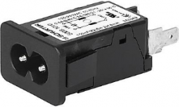 IEC plug C8, 50 to 60 Hz, 500 mA, 250 VAC, 18 mH, faston plug 4.8 mm, 5008.1010