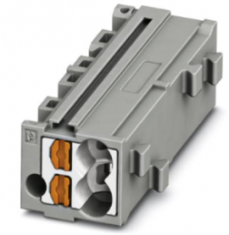 Shunting honeycomb, push-in connection, 0.14-2.5 mm², 1 pole, 17.5 A, 6 kV, gray, 3270303
