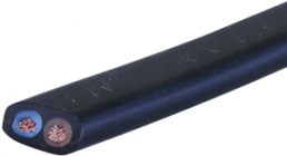 PVC Sheathed cable H03VVH2-F 2 x 0.75 mm², unshielded, black
