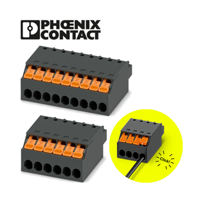 Combicon XPC 1.5 – PCB Connector with Innovative Spring-Cage Technology for Fast and Tool-Free Connections.