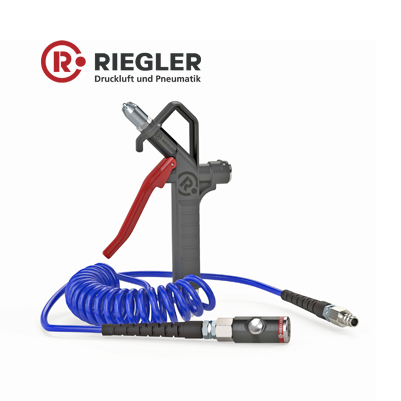 Riegler Air Blow Gun: Powerful Compressed Air Tool for Precise Blowing and Cleaning up to 12 Bar