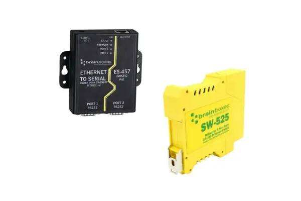 Brainboxes Ethernet Switches & Adapters