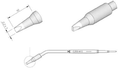 C250413 JBC Lötspitzen, Entlötspitzen und Heißluftdüsen