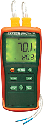 EA10 Extech Thermometer, Anzeigegeräte