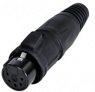 XLR-Kupplung, 5-polig, vergoldet, 1,0 mm², AWG 18, RCX5F-Z-002-1