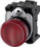 Leuchtmelder, 24 V (AC), 24 V (DC), rot, 1120 mcd, Einbau-Ø 22.3 mm
