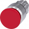 Pilzdrucktaster, unbeleuchtet, rastend, Bund rund, rot, Einbau-Ø 22.3 mm, 3SU1050-1AA20-0AA0