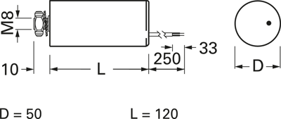 MKA-60µF-450V-KABEL Comar Folienkondensatoren Bild 2