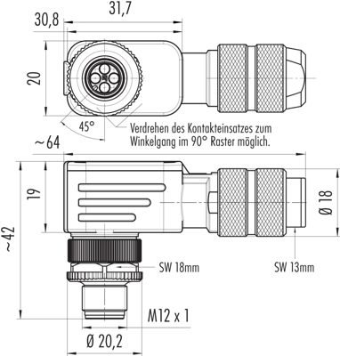 99 1433 824 04 binder Sensor-Aktor Rundsteckverbinder Bild 2