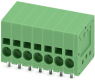 Leiterplattenklemme, 7-polig, RM 3.5 mm, 0,2-1,5 mm², 17.5 A, Federklemmanschluss, grün, 1990782