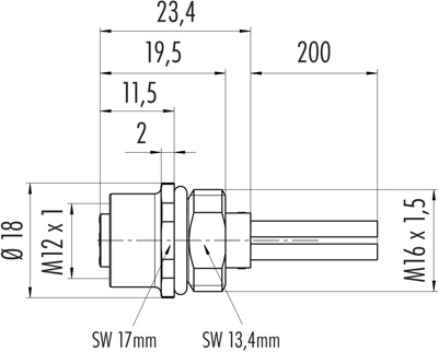 09 0692 300 04 binder Sensor-Actuator Cables Image 2