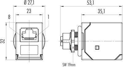 09 5287 00 08 binder Sensor-Aktor Adapter Bild 2