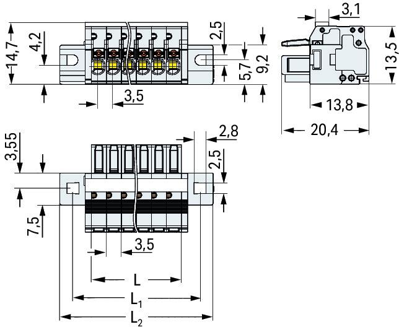 2734-112/027-000 WAGO PCB Connection Systems Image 2