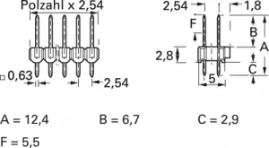 826632-8 AMP PCB Connection Systems