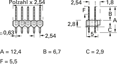 1-826632-3 AMP PCB Connection Systems