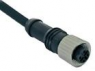 Sensor-Aktor Kabel, M12-Kabeldose, gerade auf offenes Ende, 4-polig, 5 m, PVC, schwarz, 5 A, 1838244-3