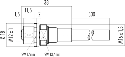 70 3482 785 08 binder Sensor-Aktor Kabel Bild 2