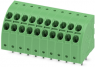 Leiterplattenklemme, 10-polig, RM 3.5 mm, 0,2-1,5 mm², 13.5 A, Federklemmanschluss, grün, 1725016