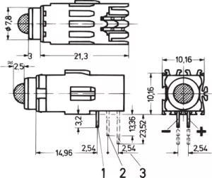 69004-253 SCHROFF Signal Lamps, Indicators, Arrays