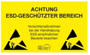 BK0601004 ESD PROTECT Prüfplaketten, Schilder und Bänder