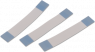 FFC-Jumper-Kabel, 10-polig, RM 1 mm, PET, weiß/blau