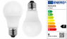 LED-Lampe, E27, 8 W, 810 lm, 240 V (AC), 2700 K, 300 °, matt, warmweiß, F