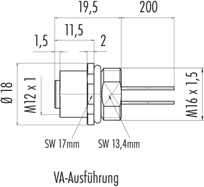 76 2232 0111 00012-0200 binder Sensor-Aktor Kabel Bild 2