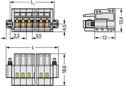 734-113/107-000 WAGO PCB Connection Systems Image 2