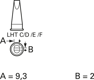 LHT F Weller Lötspitzen, Entlötspitzen und Heißluftdüsen Bild 1