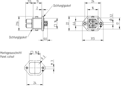 932047106 Hirschmann Automation and Control Gerätesteckverbinder Bild 2