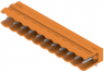 Stiftleiste, 11-polig, RM 5 mm, abgewinkelt, orange, 1571220000