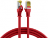 Patchkabel, RJ45-Stecker, gerade auf RJ45-Stecker, gerade, Cat 6A, S/FTP, LSZH, 0.15 m, rot