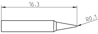 RTP 002 C MS Weller Lötspitzen, Entlötspitzen und Heißluftdüsen Bild 3