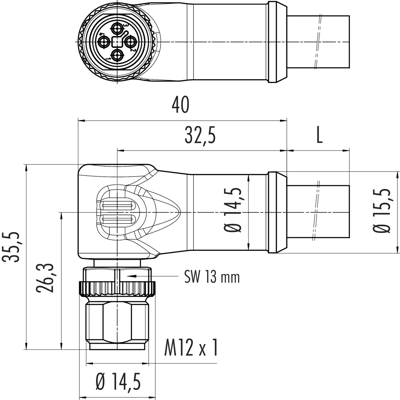 77 0627 0000 50704-0200 binder Sensor-Aktor Kabel Bild 2