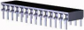 Buchsenleiste, 14-polig, RM 2.54 mm, abgewinkelt, schwarz, 1-5535676-3