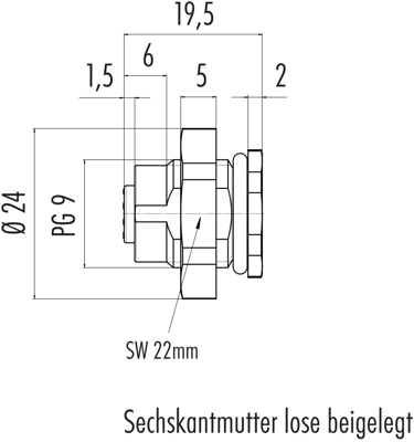 86 4832 3002 00004 binder Sensor-Aktor Rundsteckverbinder Bild 2